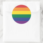 The Rainbow Flag Ronde Sticker (Tas)