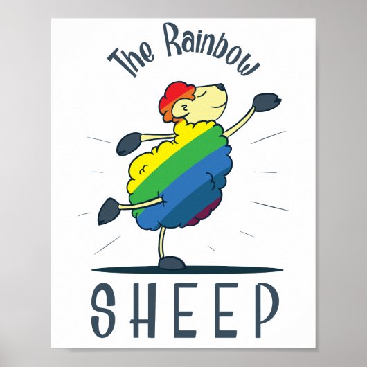 The Rainbow Sheep LGBT Poster (Voorkant)