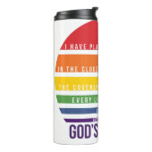 The Rainbow Truth God's Promise Thermal Tumbler Thermosbeker (Gedraaid links)