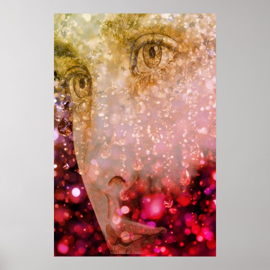 The Raining Woman on a Wall Poster (Voorkant)