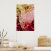 The Raining Woman on a Wall Poster (Keuken)