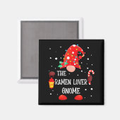 The Ramen Lover Gnome Matching Family Christmas Gn Magneet (Voorkant / Achterkant)