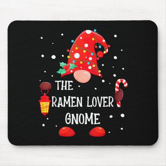 The Ramen Lover Gnome Matching Family Christmas Gn Muismat (Voorkant)