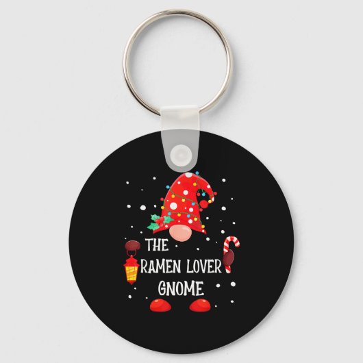 The Ramen Lover Gnome Matching Family Christmas Gn Sleutelhanger (Voorkant)