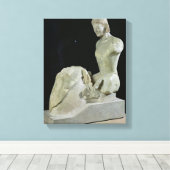 The Rampin Rider, c.550-540 BC Canvas Afdruk (Insitu (Houten vloer))