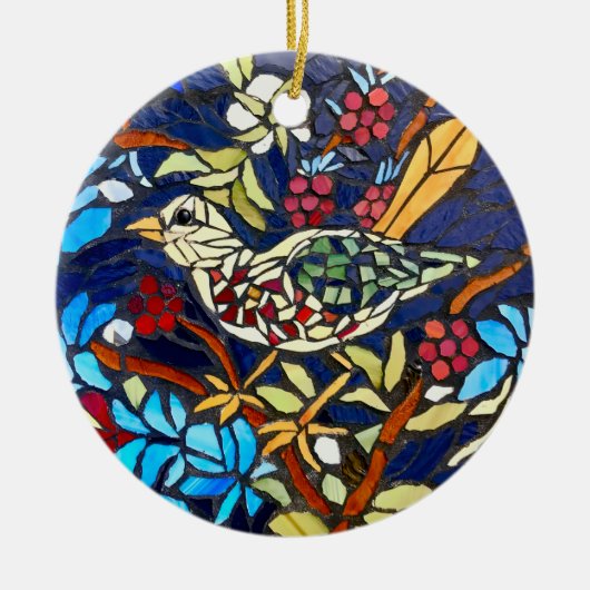 "The Raspberry Thief" — Keramisch Ornament (Voorkant)