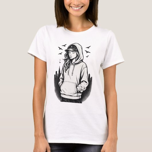 The Raven and the Heart of Light T-shirt (Voorkant)