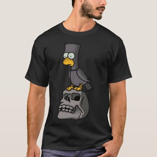 The Raven Bart retro T-shirt (Voorkant)