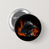 "The Raven Fire"-cadeaus Ronde Button 5,7 Cm (Voorkant /achterkant)