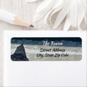 The Raven Gothic Return Address Labels (Insitu)