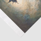 The Raven King on Chessboard Decoupage Tissuepapier (Detail)