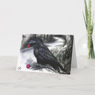 The Raven klaar voor het seizoen Feestdagen Kaart
