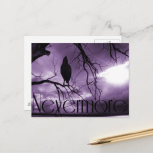 The Raven - Nevermore Sunbeams & Tree Briefkaart