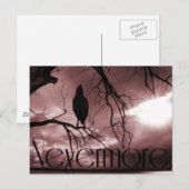 The Raven - Nevermore Sunbeams & Tree Briefkaart (Voorkant / Achterkant)