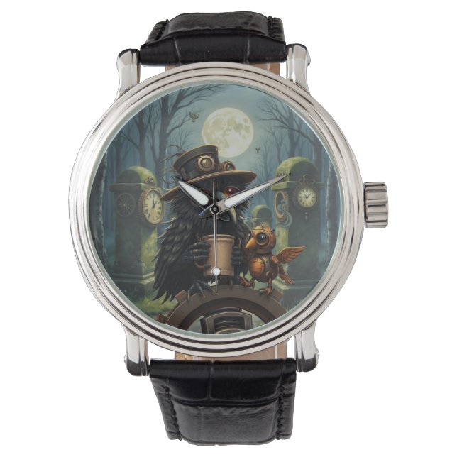 The raven powered by Coffee Horloge (Voorkant)