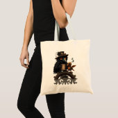 The raven powered by Coffee Tote Bag (Voorkant (product))