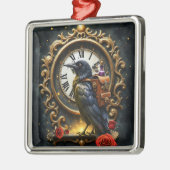 The Raven’s Clockwork Delivery  Metalen Ornament (Links)