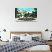 The Raymond Hotel and GroundsPasadena, CA Canvas Afdruk (Insitu (Slaapkamer))