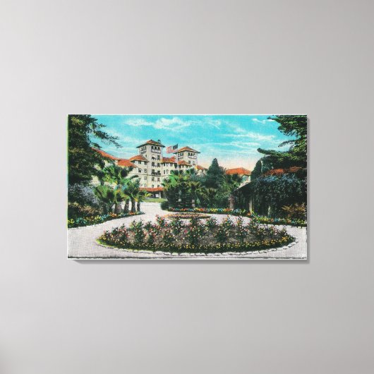 The Raymond Hotel and GroundsPasadena, CA Canvas Afdruk (Voorkant)