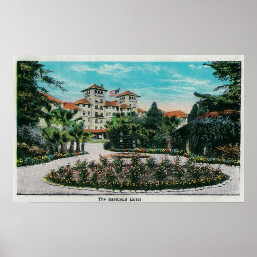 The Raymond Hotel and GroundsPasadena, CA Poster (Voorkant)