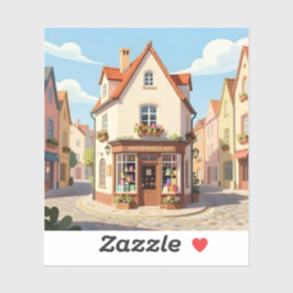 The Reading Corner - Square Vinyl  Sticker