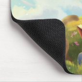 The Reading Girl and The Bored Cat Mouse Pad Muismat (Hoek)