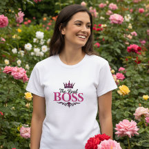 The Real Boss Dames Grafische T-shirt