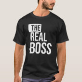 The Real Boss - Hers en Zijn Matching Couples Vale T-shirt (Voorkant)