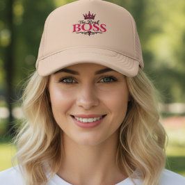 The Real Boss Vrouwen Mooie Trucker Hoed, Pet