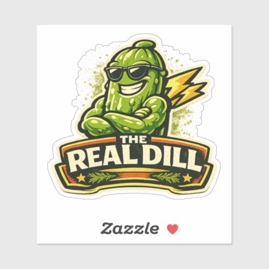 The Real Dill - Foodie Fiends Sticker (Vel)