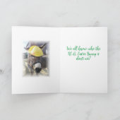 "The Real Easter Bunny" Holiday Kaart (Binnen)