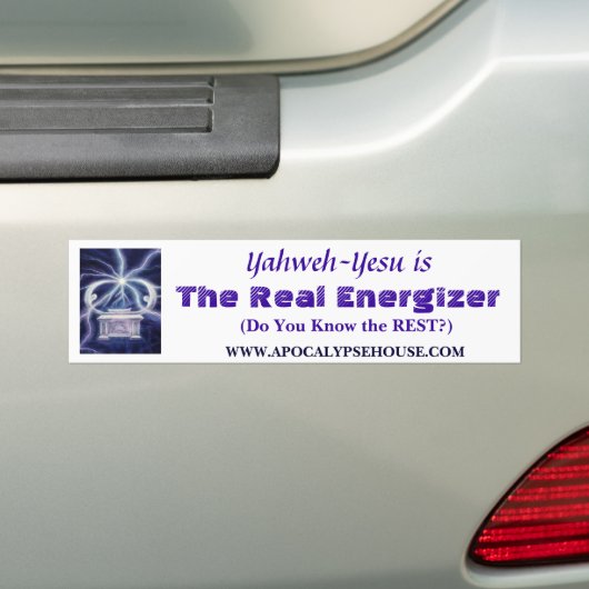 The Real Energizer, Yahweh-Yesu Bumpersticker (Op auto)