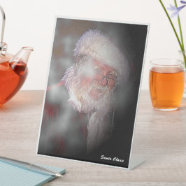 "The Real Santa" 6" x 8" voetstuk Reclamebord Met Voetstuk