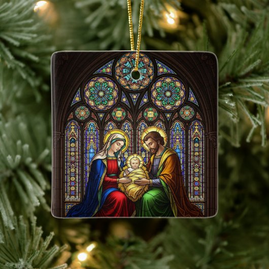 The Reason for the Season Nativity personalized Keramisch Ornament (Boom)