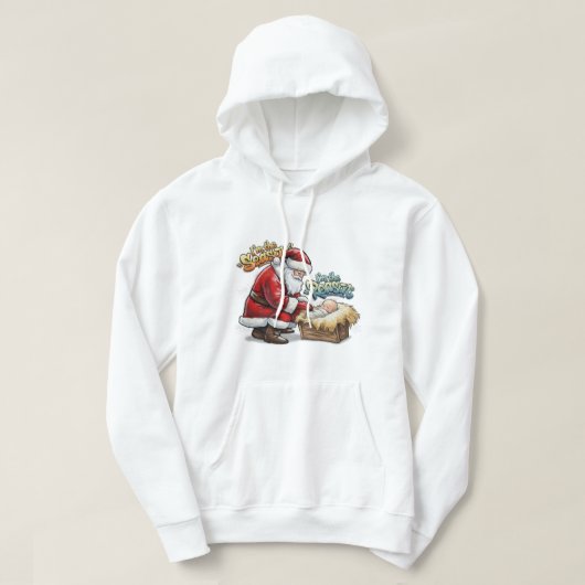 The Reason & The Season: Premium Graffiti Art Crop Hoodie (Design voorkant)