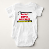 The Recall Gavin Newsom Onsie Romper (Achterkant)