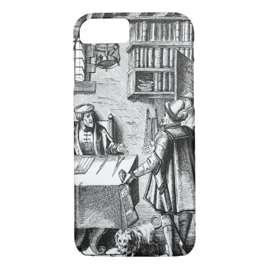 The Receiver of Taxes, na een houtsnip in Praxis Case-Mate iPhone Case (Achterkant)