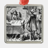 The Receiver of Taxes, na een houtsnip in Praxis Metalen Ornament (Voorkant)