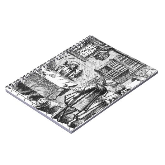 The Receiver of Taxes, na een houtsnip in Praxis Notitieboek (Linkerzijde)