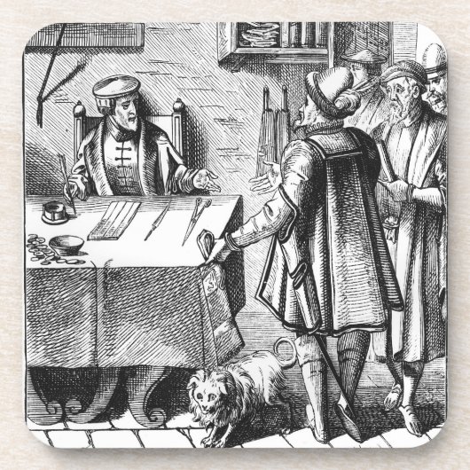 The Receiver of Taxes, na een houtsnip in Praxis Onderzetter (Voorkant)