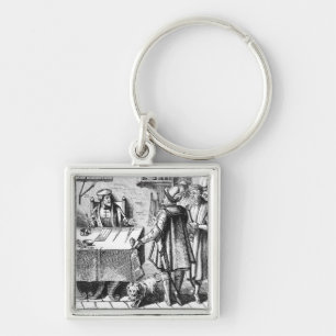 The Receiver of Taxes, na een houtsnip in Praxis Sleutelhanger