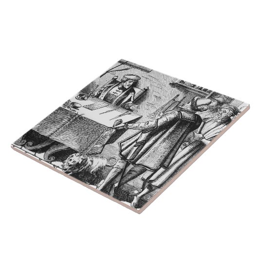 The Receiver of Taxes, na een houtsnip in Praxis Tegeltje (Zijkant)