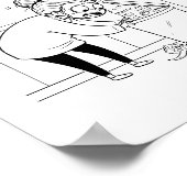 The Recipe Regret Minimalist Kitchen Comic Poster (Hoek)