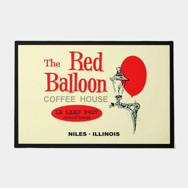 The Red Balloon Coffee House, Niles, Illinois Deurmat (Voorkant)