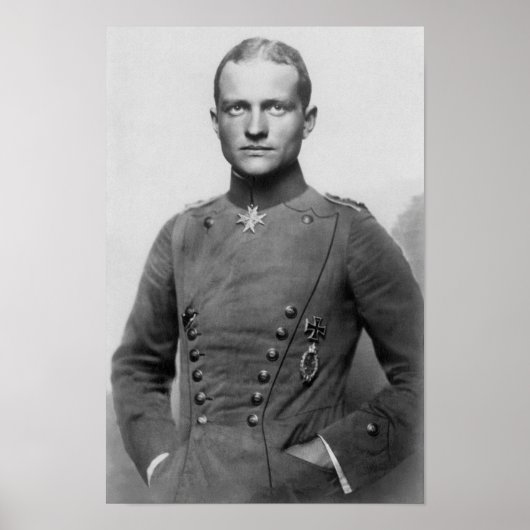 The Red Baron - Manfred von Richthofen Poster (Voorkant)
