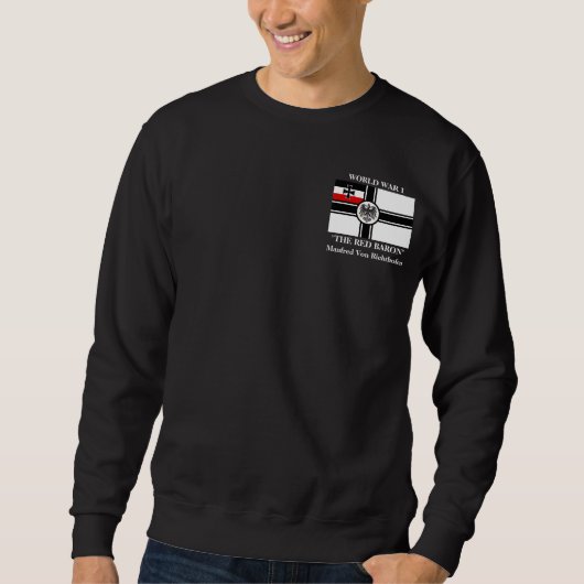 The Red Baron Manfred Von Richthofen Sweatshirt (Voorkant)