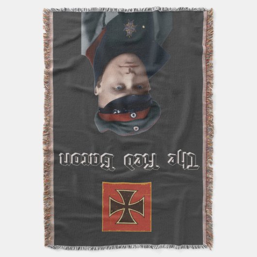 The Red Baron WWI Deken (Voorkant Verticaal)