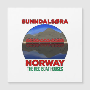 The Red Boat Houses Sunndalsøra Noorwegen