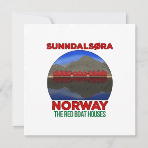 The Red Boat Houses Sunndalsøra Noorwegen Kaart