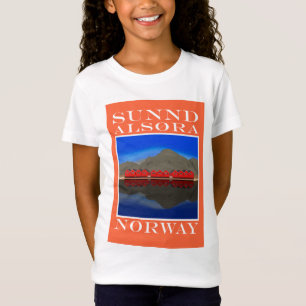 The Red Boat Houses Sunndalsøra Noorwegen T-shirt